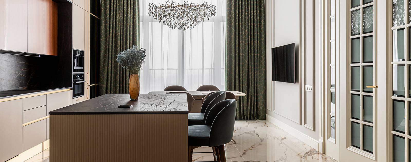 Проект кухни для ЖК LIFE-Кутузовский